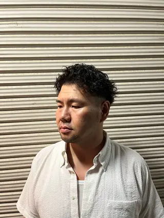 ショート パーマ メンズ モデル募集 はると⚜️のヘアスタイル