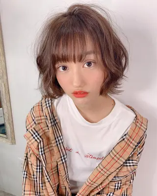 ショート カラー パーマ メンズ縮毛矯正 細谷碧海のヘアスタイル