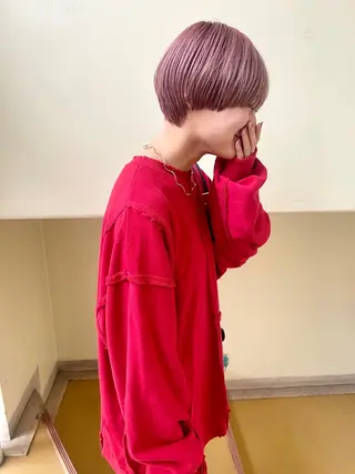 ショート カラー ヒナゴ トヨカズのヘアスタイル