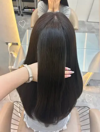ロング カラー 純欲韓国ワンホン🤍 𝑌𝑢𝑖🤍のヘアスタイル