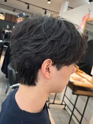 パーマ メンズ 船橋駅フェザーパーマ ニュアンスパーマ保立のヘアスタイル