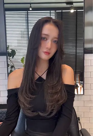 ミディアム カラー 🌫️大人韓国ヘア 🌫️naoyaのヘアスタイル