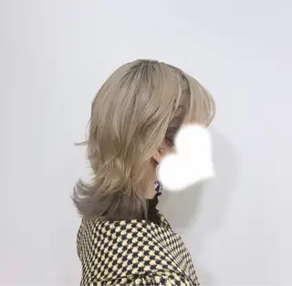 ミディアム ヘアアレンジ 大羅 海比のヘアスタイル