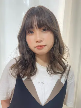 セミロング 園田 渉 ◤SHIKIO◢のヘアスタイル