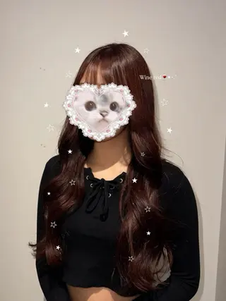 ロング KANO🐈‍⬛🎀 ニュアンス/レイヤーのヘアスタイル