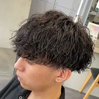 ミディアム パーマ ヘアアレンジ メンズ fifth 石川 凪のヘアスタイル