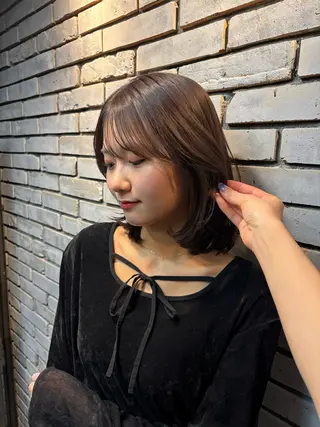 ミディアム 無料パーマモデル募集 /立川/ユウリのヘアスタイル