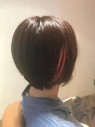 ショート カラー パーマ ヘアアレンジ メンズ キッズ ネイル マツエク・マツパ サロンドミルク 渋谷高比良のヘアスタイル