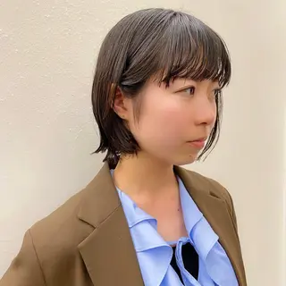 ショート 似合わせレイヤー/ ケアパーマ/高倉のヘアスタイル