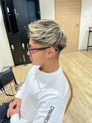 カラー メンズ エビスザキレン/メン ズ/心斎橋🌳のヘアスタイル