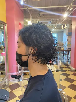 パーマ メンズ 今出 りょうやのヘアスタイル