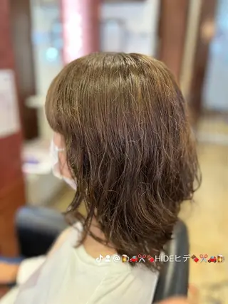 ミディアム カラー 織田 英之のヘアスタイル