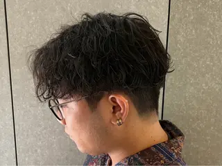 パーマ メンズ 【束感セット】 あおいのヘアスタイル