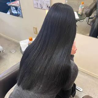 ロング カラー ウチダ ユウヤのヘアスタイル
