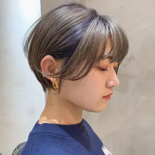 ショート カラー 🉐レイヤー/塩見 弘樹🉐渋谷のヘアスタイル