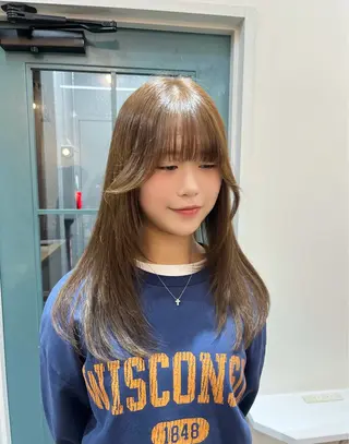 セミロング カラー 【혁명】さら/사라: Korean🍀のヘアスタイル