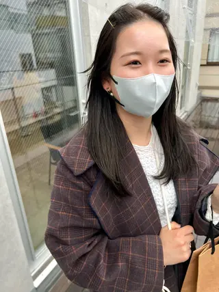 ミディアム カラー sakoda shunkiのヘアスタイル