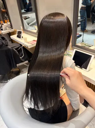 ロング カラー ヘアセット/レイヤー 赤み消し/はるかのヘアスタイル