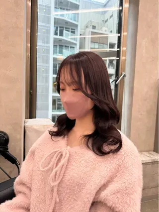 ロング カラー パーマ ヘアアレンジ メンズ キッズ 韓国系🇰🇷🩶 艶暗髪/MEIのヘアスタイル