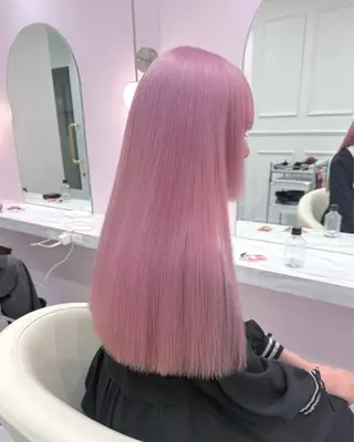ロング カラー ハイトーンカラー💞 くるみ🎀のヘアスタイル