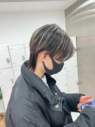 ショート カラー パーマ メンズ メンズパーマ特化 TAIGAのヘアスタイル