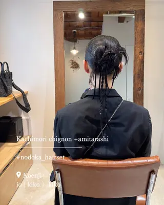 セミロング ヘアアレンジ お呼ばれセット🕊️ 高円寺/太田和のヘアスタイル