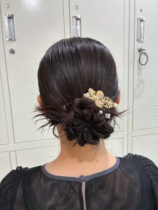 ミディアム 縮毛矯正/アレンジ FACE。ゆのんのヘアスタイル