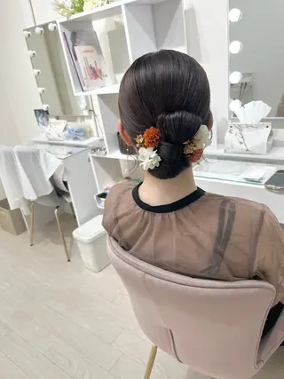 ミディアム ヘアアレンジ ヘアセットサロン /上坪愛美のヘアスタイル