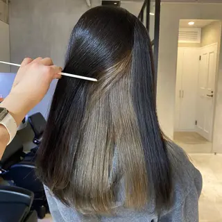 ロング カラー ひなた/elima 調布/暖色カラーのヘアスタイル