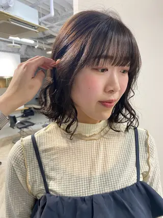 ミディアム カラー LUVISM新潟🎀 透明感カラー/ミユのヘアスタイル