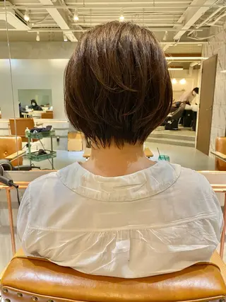 ショート ハイトーン×似合わせ 🌱中川慎之介のヘアスタイル
