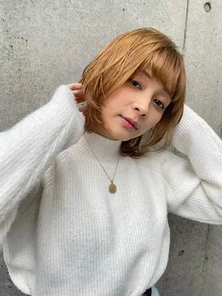 ミディアム カラー 🫧ツヤ髪/透明感 カラー🫧AOIのヘアスタイル