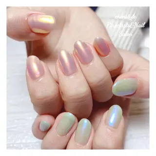 ミディアム ネイル 🐾enen style 🐾のネイルデザイン