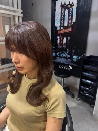 セミロング カラー 似合う髪型見つけます AYAKAのヘアスタイル
