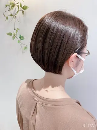 ショート カラー 大人女性ショート専門 tomodaのヘアスタイル