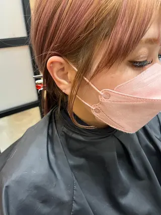 ミディアム カラー パーマ ヘアアレンジ メンズ キッズ ネイル マツエク・マツパ アイブロウ 久木原 ゆりのヘアスタイル