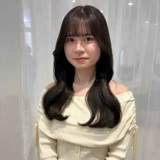 ロング カラー yukari🌷名駅 *大人かわいい艶髪のヘアスタイル