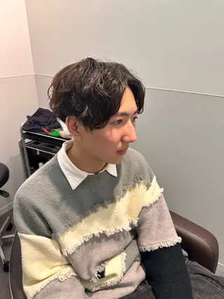 ショート パーマ 中野　恭佑 メンズ美容師のヘアスタイル