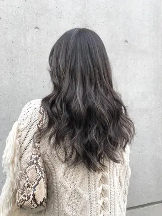 ロング カラー 銀座/ハイトーン/ hayaka 🖤のヘアスタイル