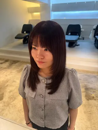 ミディアム カラー カラーモデル/透明感 カラー/coco🎀のヘアスタイル