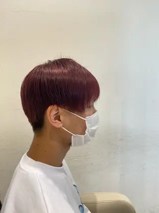 ショート メンズ スパイキーショート パーマ　具志堅　太志のヘアスタイル