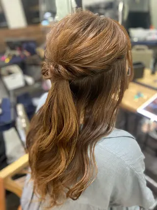 ロング カラー ヘアアレンジ 🌷栄駅/髪質改善 ヘアセット/モネ🌷のヘアスタイル