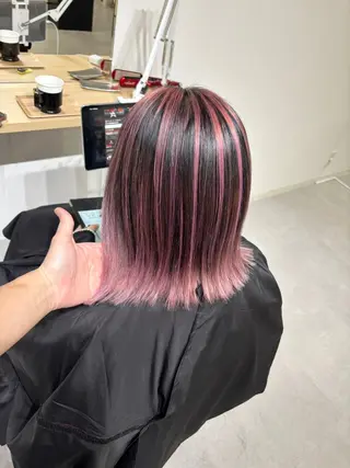 ミディアム ケアブリーチ 黒瀬有汰のヘアスタイル