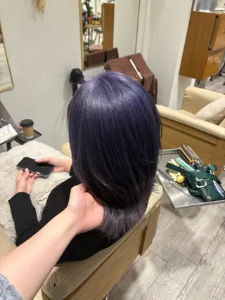 カラー ブリーチカラー/茨木 𝙨𝙖𝙠𝙞💚のヘアスタイル