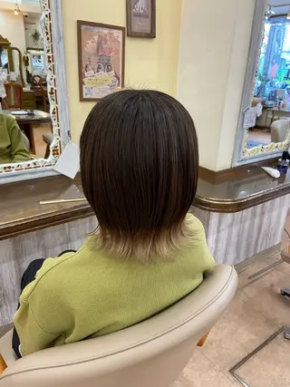 カラー 中村 莉緒のヘアスタイル