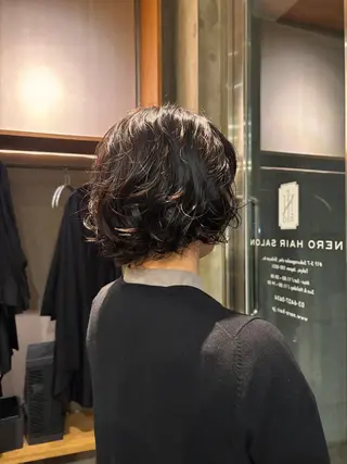 ショート パーマ 小野 愛花のヘアスタイル