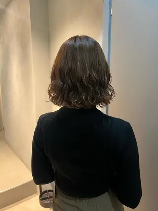 ショート カラー パーマ akane/ボブ /ブラウンベージュのヘアスタイル
