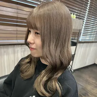 セミロング カラー 👾坂田 天音👾のヘアスタイル