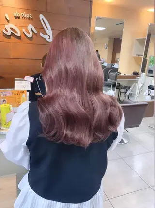 ロング レイヤー/艶髪カラー 森本くるみのヘアスタイル