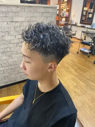 パーマ メンズ ✂️ショート・ ショートボブ特化✂️のヘアスタイル